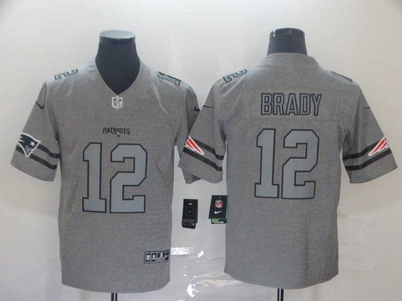 Nike Patriots 12 Tom Brady 2019 Gray Gridiron Gray Vapor Untouchable Limited Jersey,We sell and wholesale Nike Patriots 12 Tom Brady 2019 Gray Gridiron Gray Vapor Untouchable Limited Jersey on line form chian!